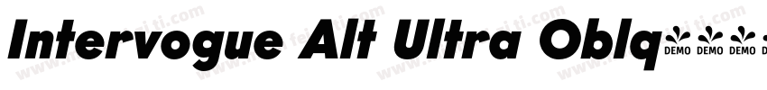 Intervogue Alt Ultra Oblq字体转换